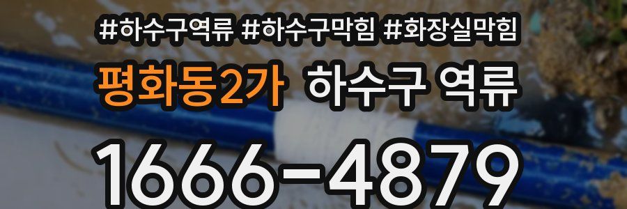 평화동2가 하수구 역류