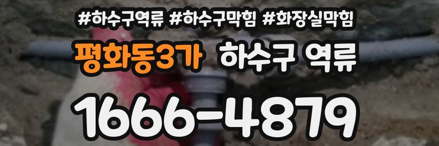 평화동3가 하수구 역류