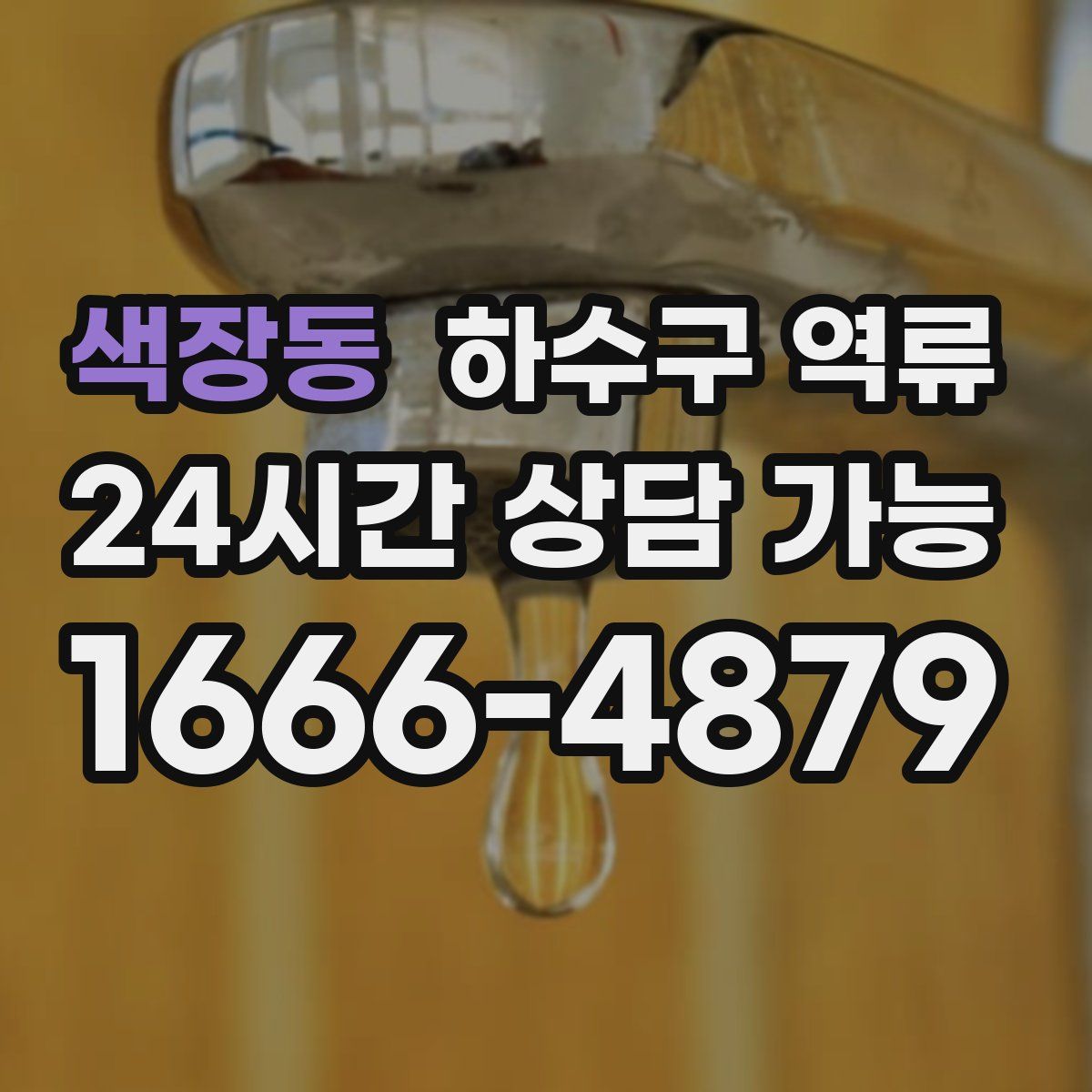 색장동 하수구 역류