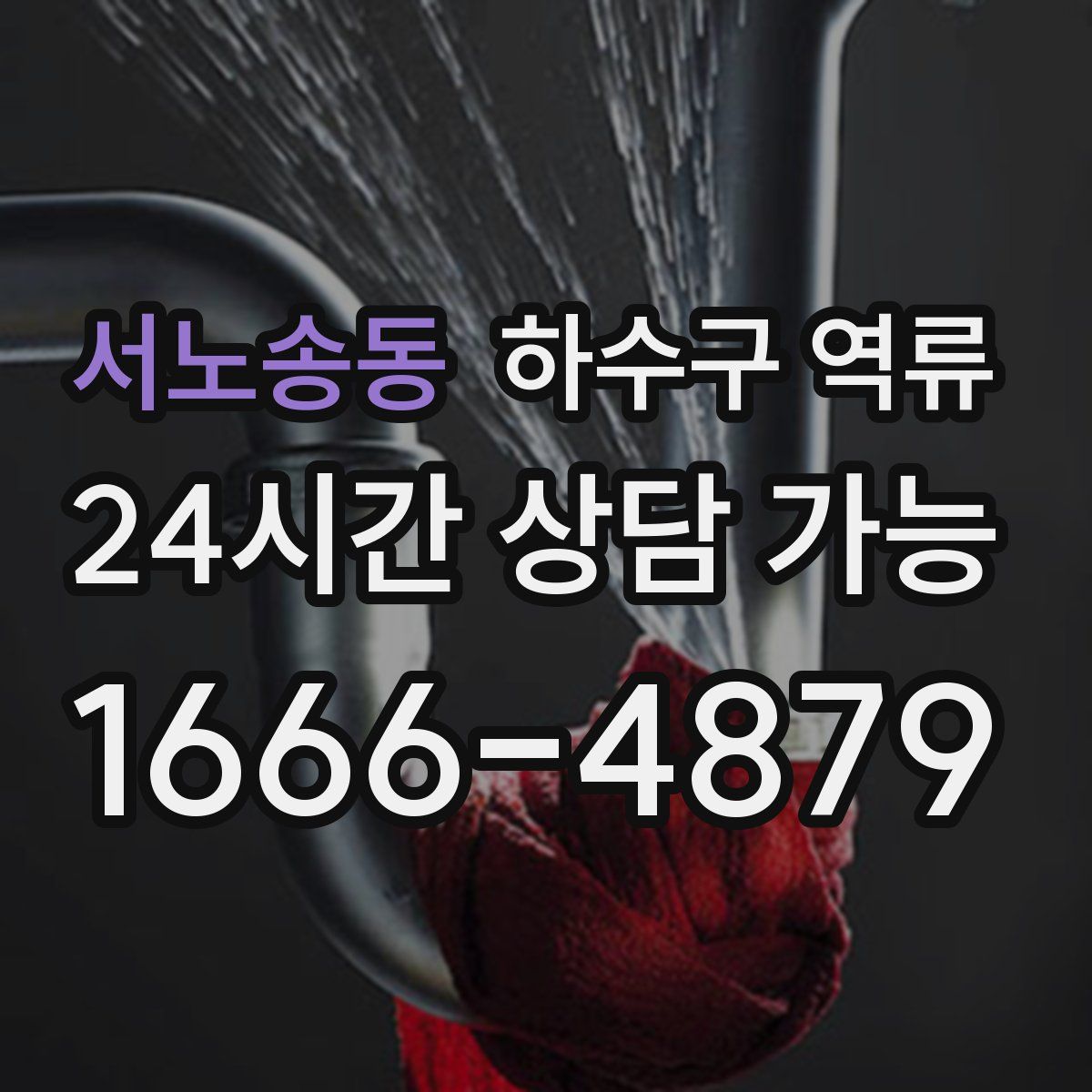 서노송동 하수구 역류