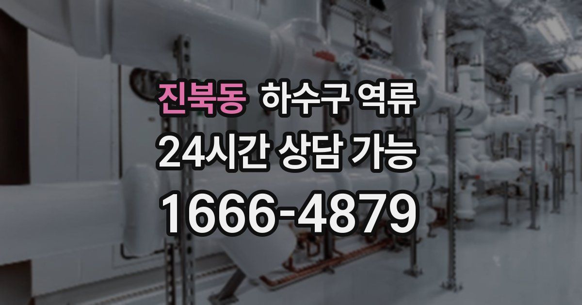 진북동 하수구 역류