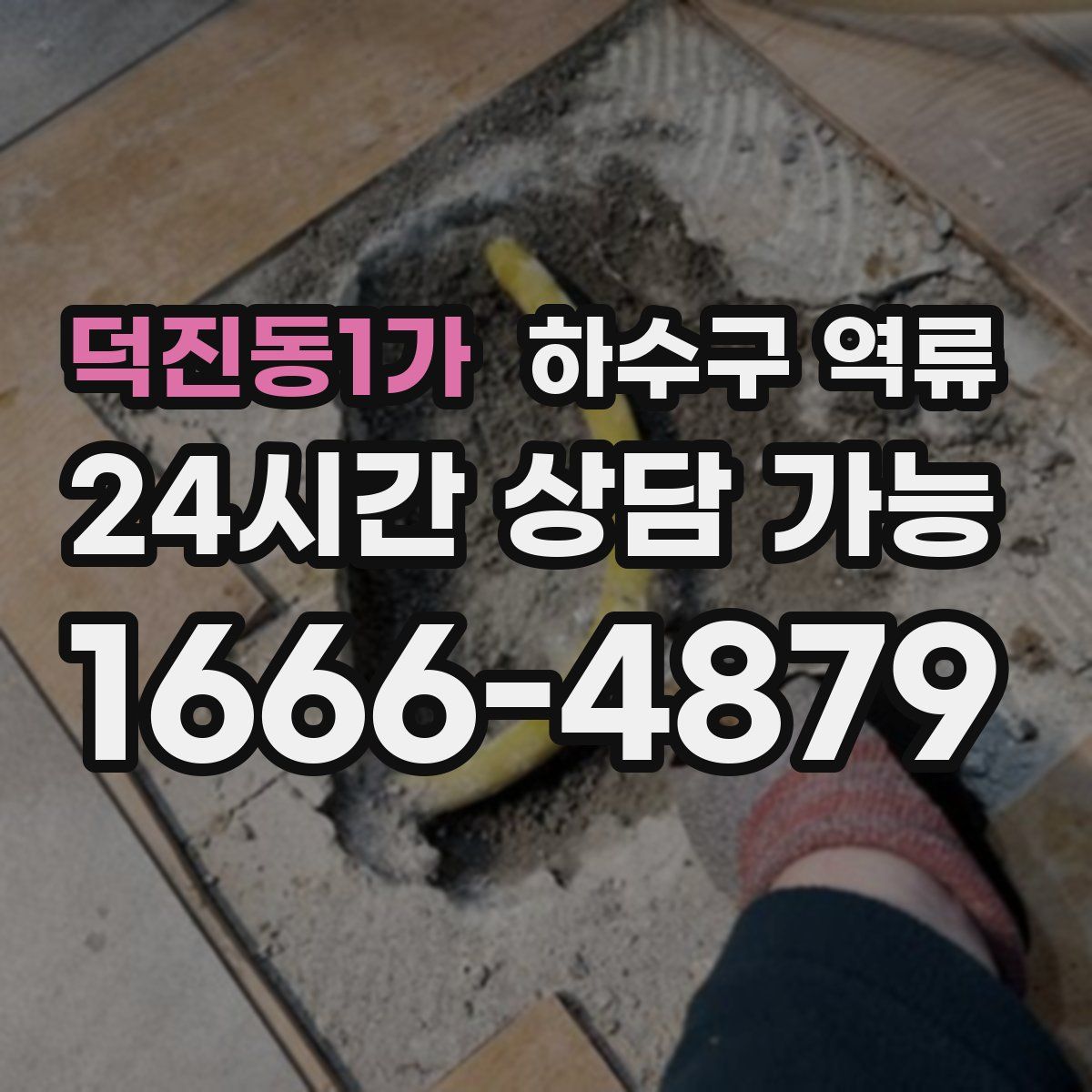 덕진동1가 하수구 역류