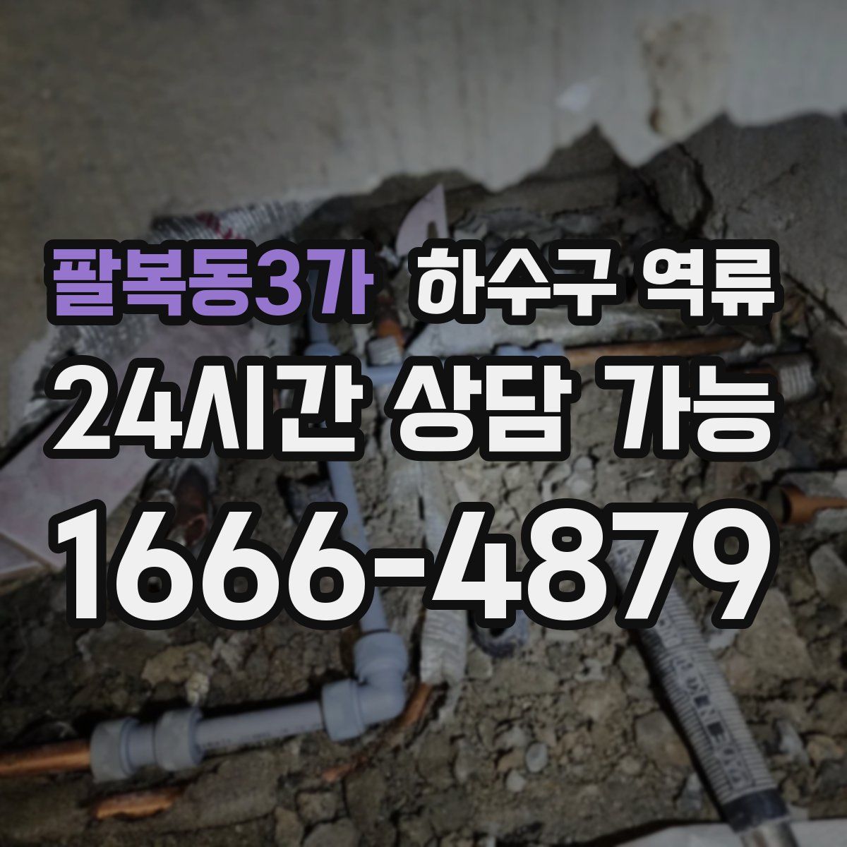 팔복동3가 하수구 역류