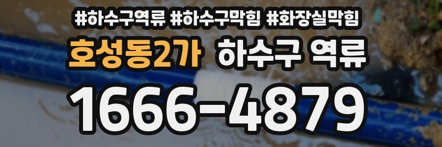 호성동2가 하수구 역류