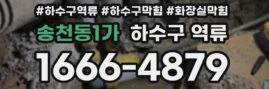 송천동1가 하수구 역류