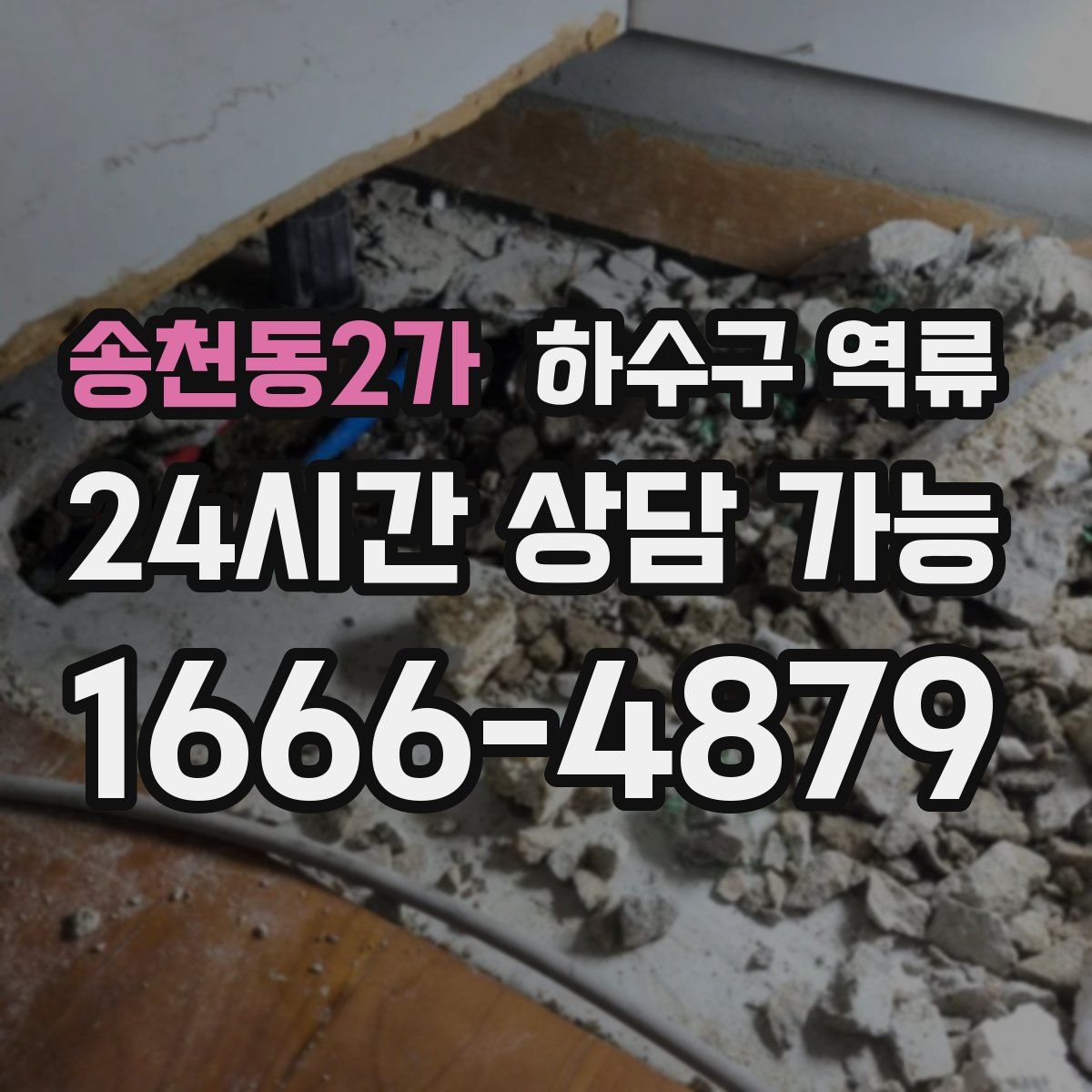 송천동2가 하수구 역류