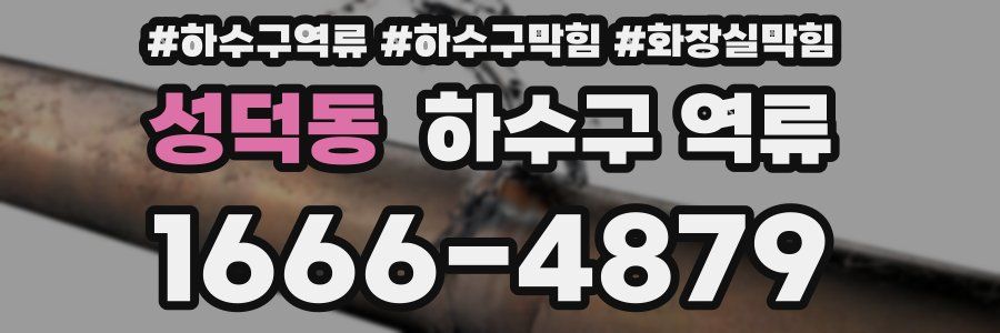 성덕동 하수구 역류