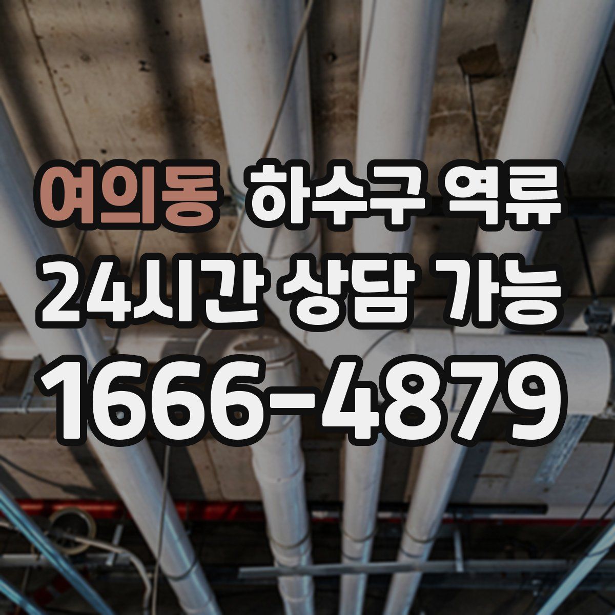 여의동 하수구 역류