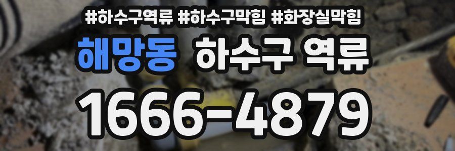 해망동 하수구 역류