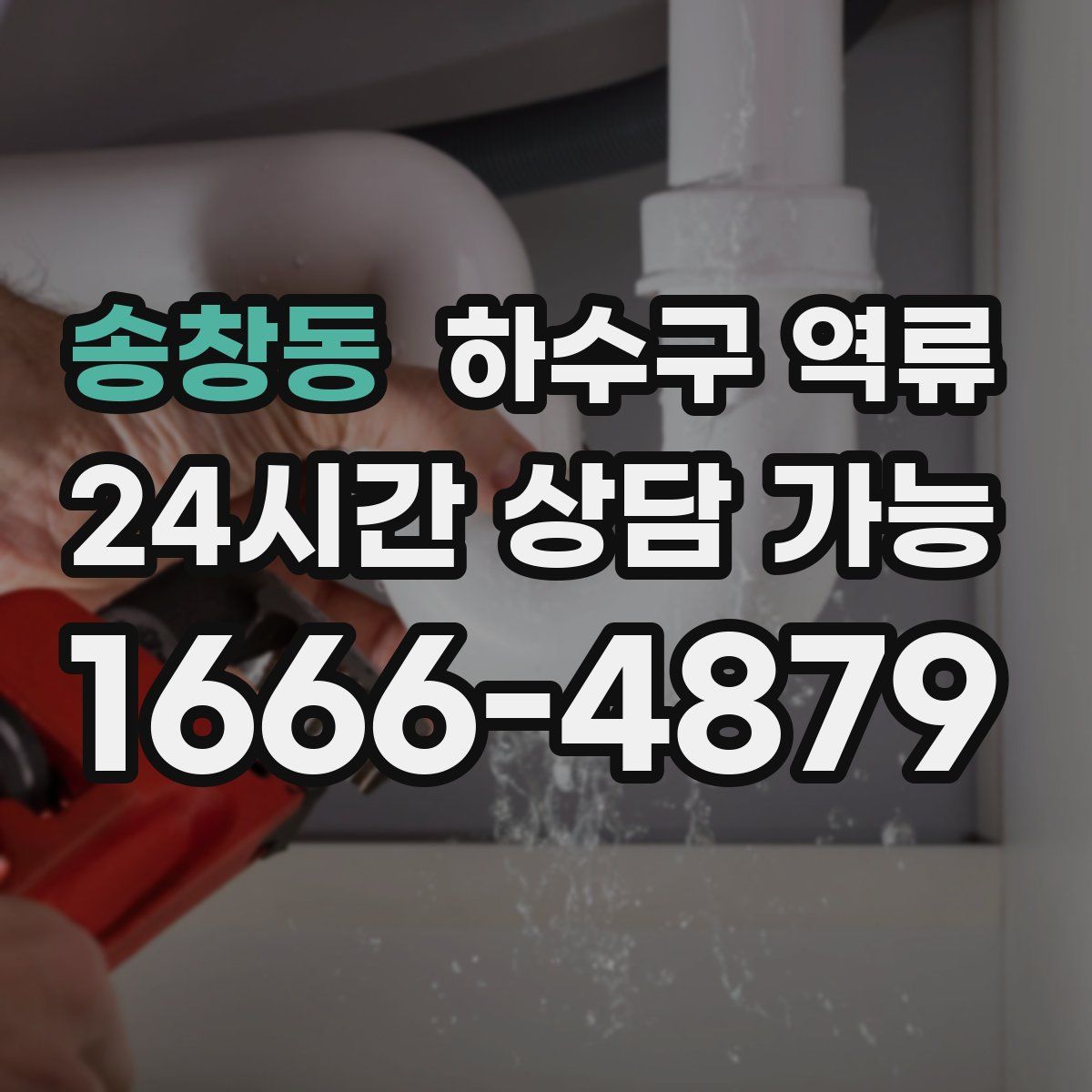 송창동 하수구 역류