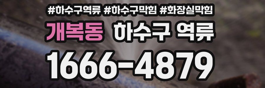 개복동 하수구 역류