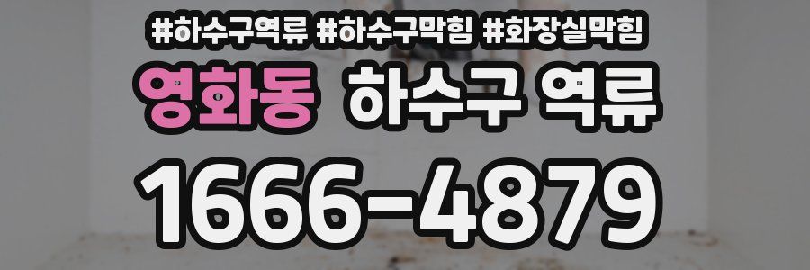 영화동 하수구 역류