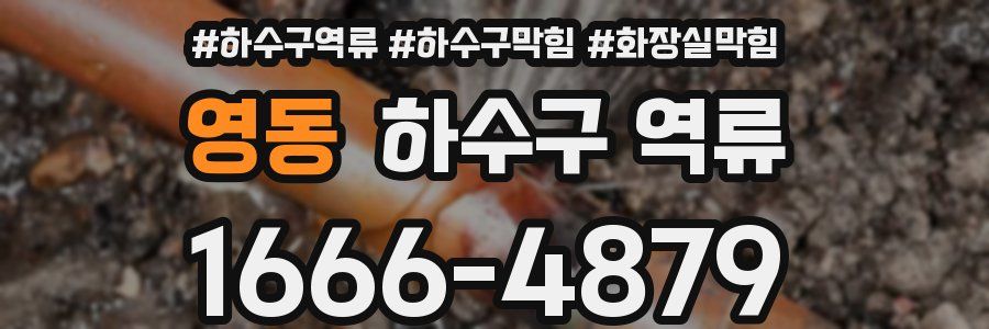 영동 하수구 역류
