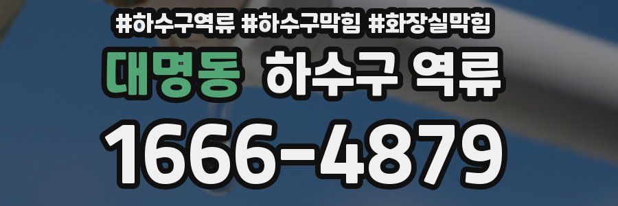 대명동 하수구 역류