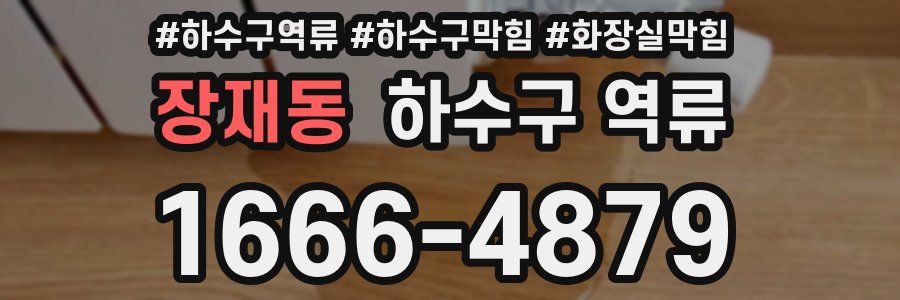 장재동 하수구 역류