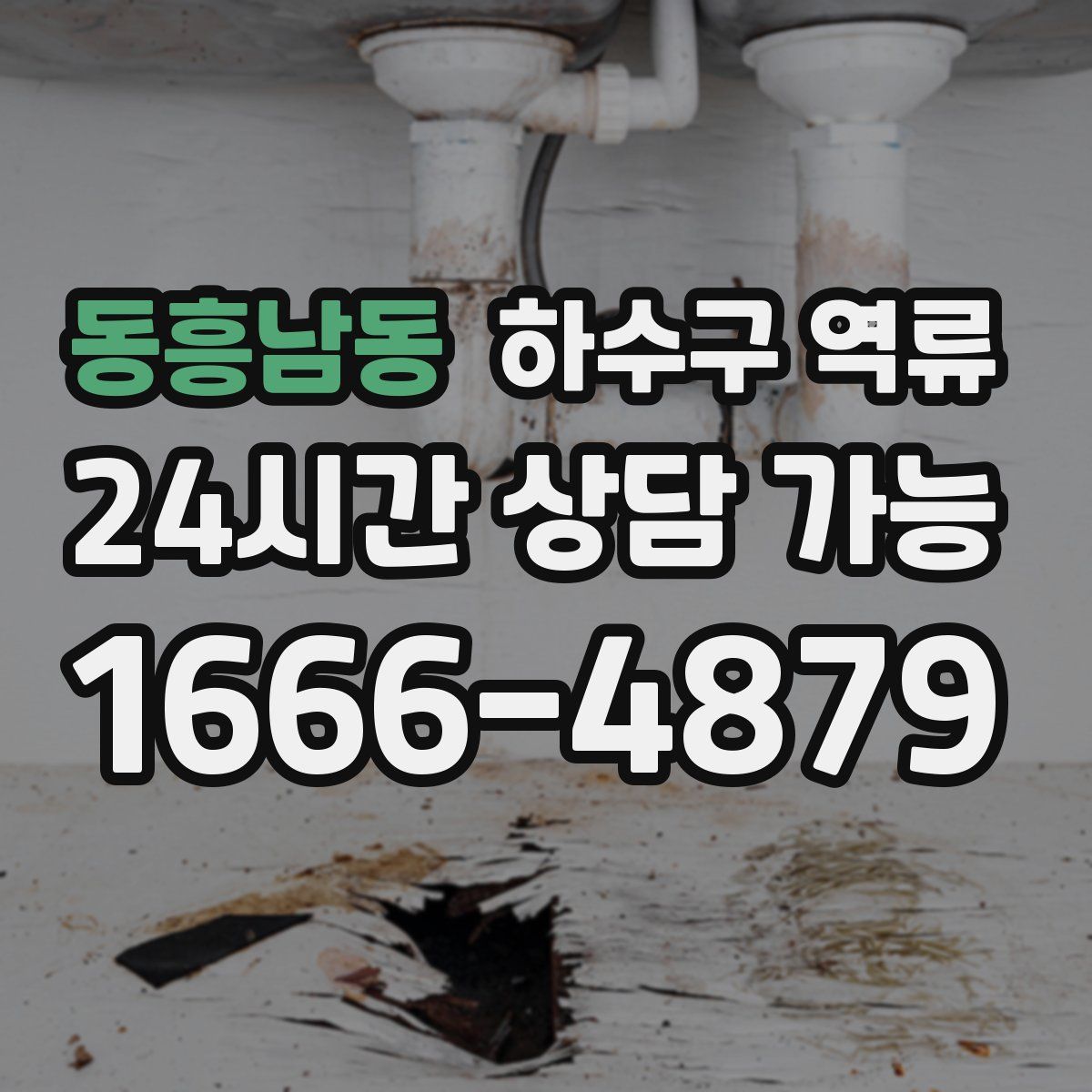 동흥남동 하수구 역류