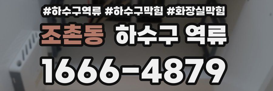 조촌동 하수구 역류