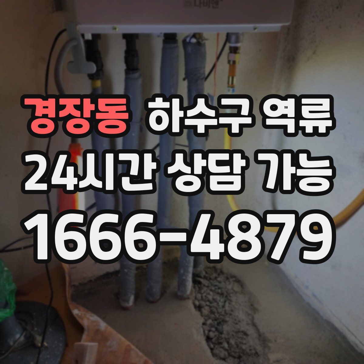 경장동 하수구 역류