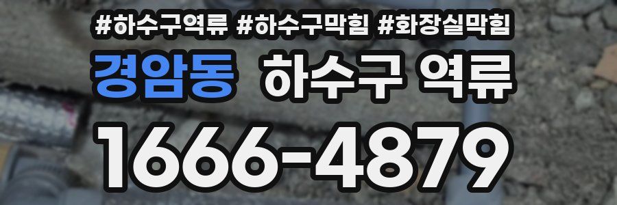 경암동 하수구 역류