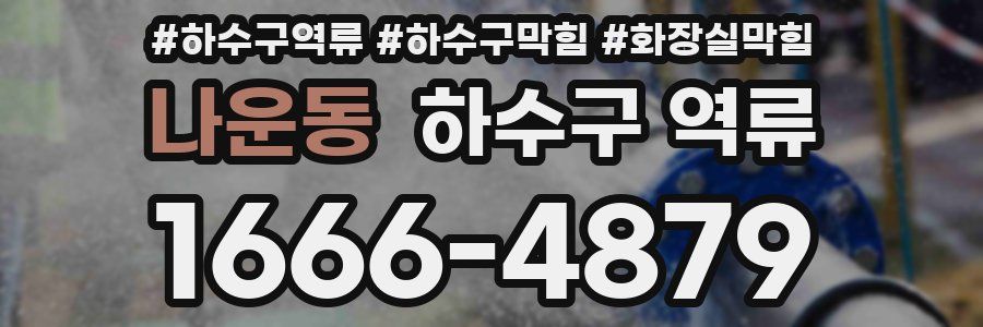 나운동 하수구 역류