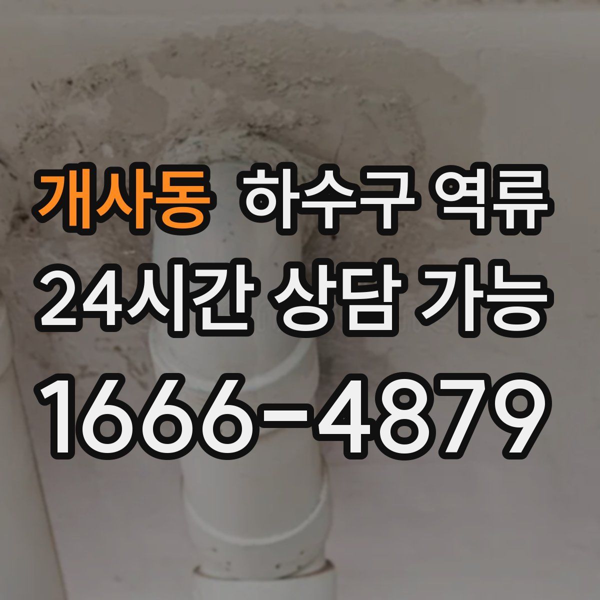 개사동 하수구 역류