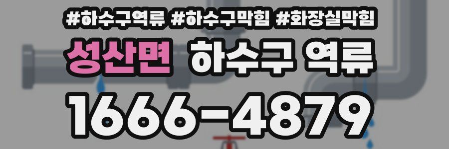 성산면 하수구 역류