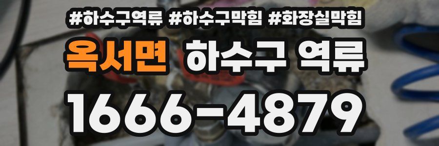 옥서면 하수구 역류