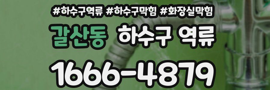 갈산동 하수구 역류