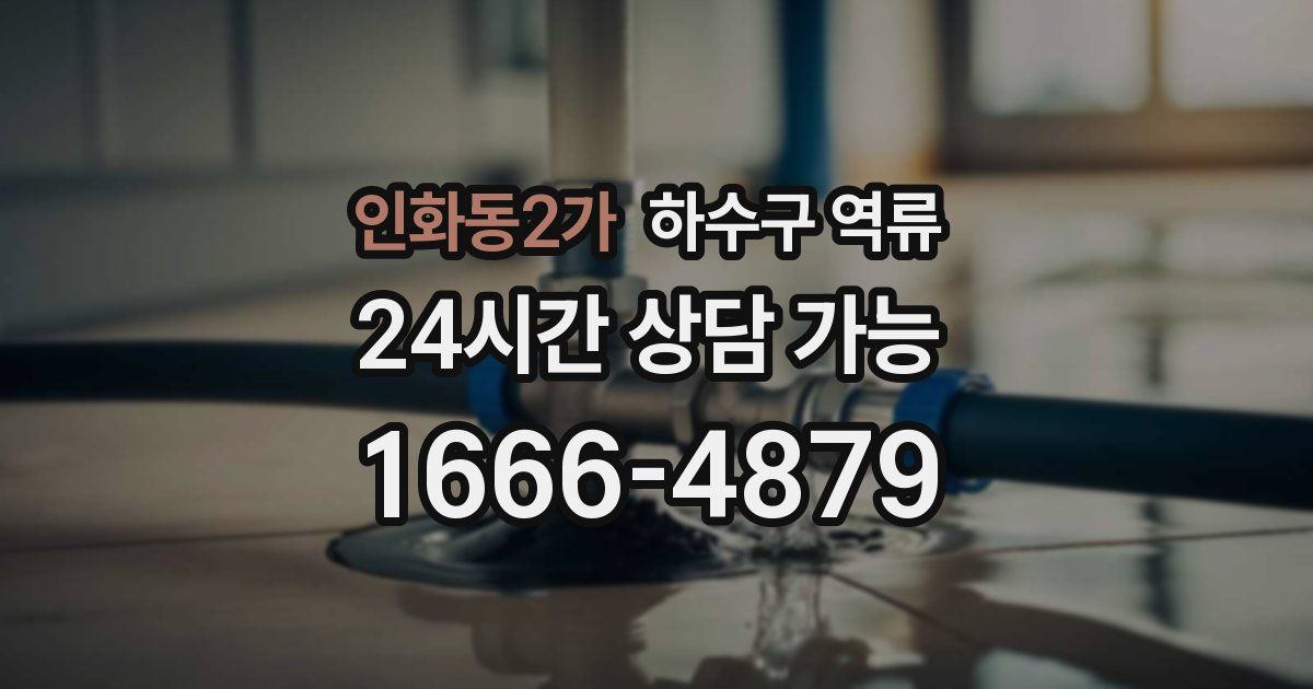 인화동2가 하수구 역류