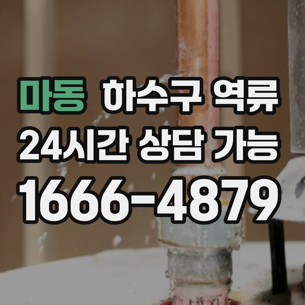 마동 하수구 역류