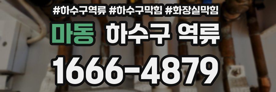 마동 하수구 역류