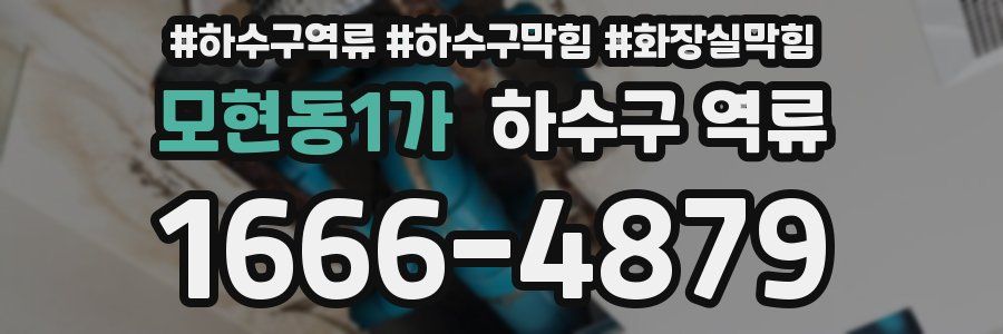 모현동1가 하수구 역류