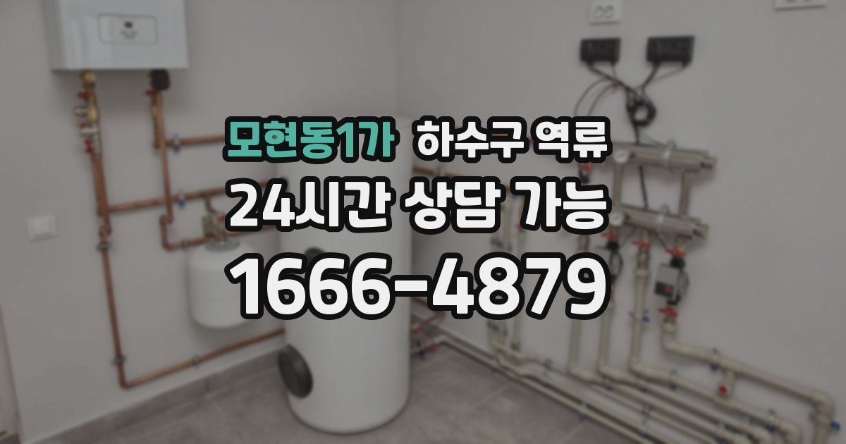 모현동1가 하수구 역류