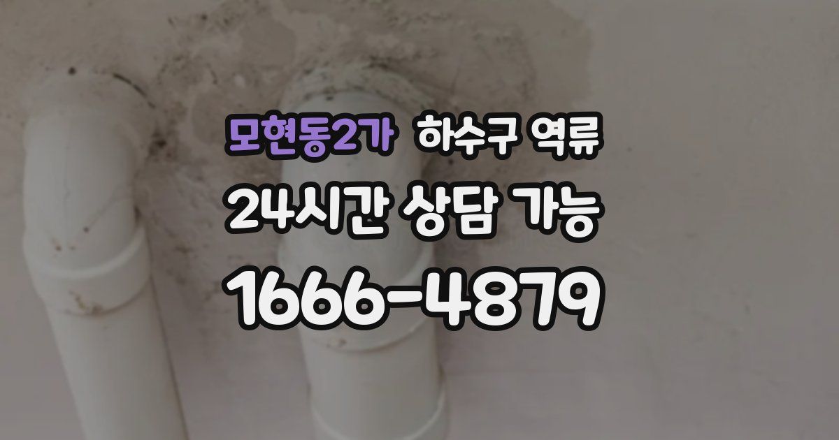 모현동2가 하수구 역류