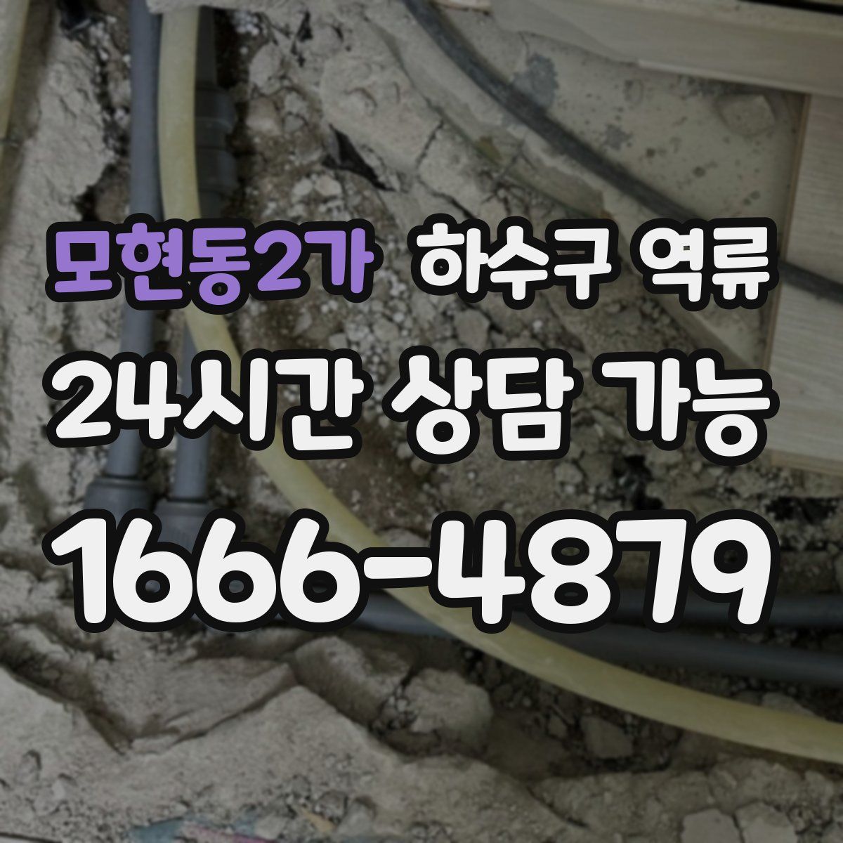 모현동2가 하수구 역류