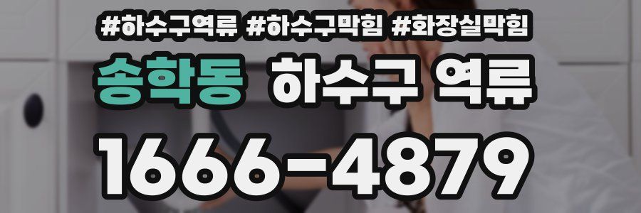 송학동 하수구 역류