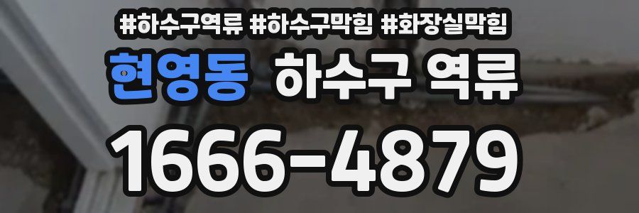 현영동 하수구 역류