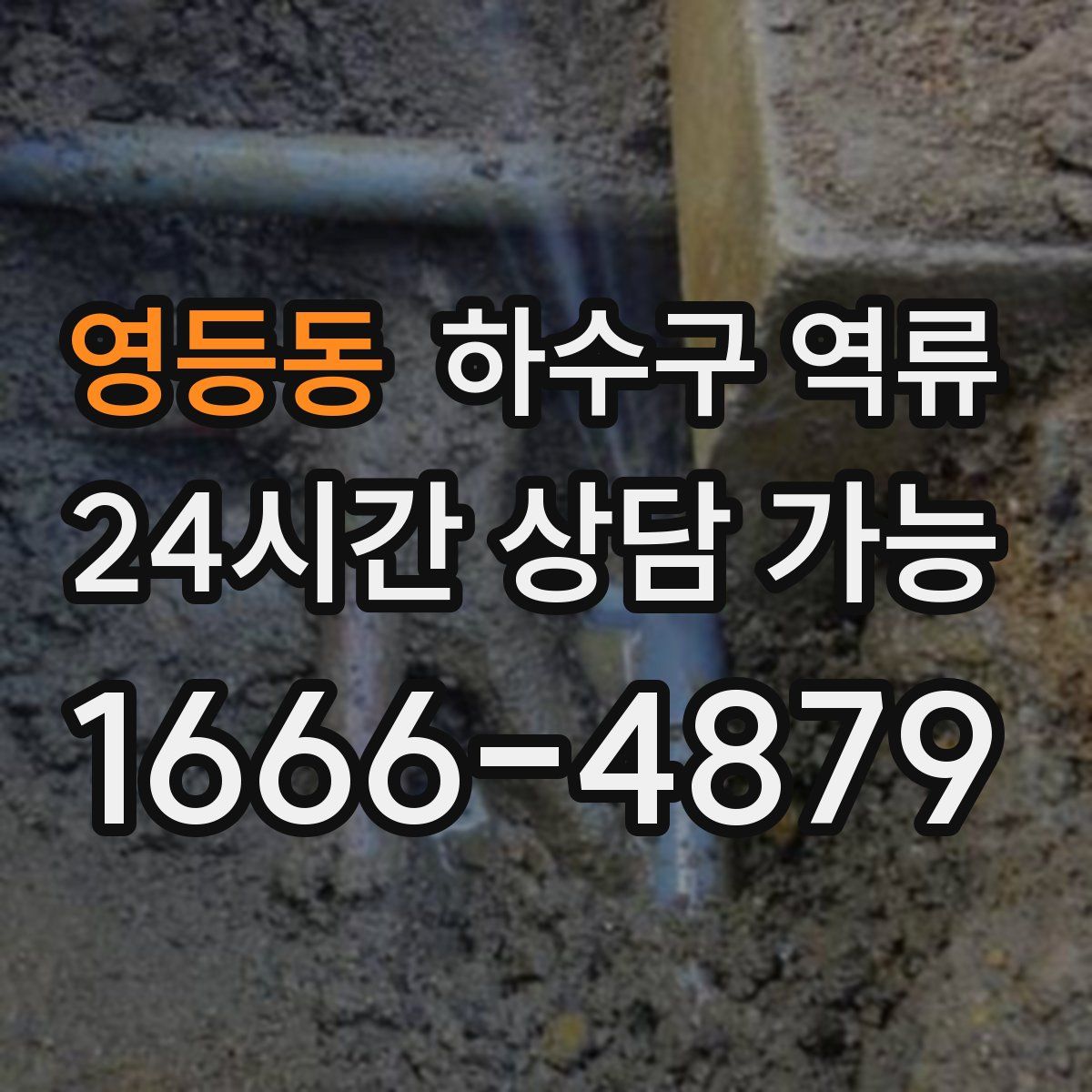 영등동 하수구 역류