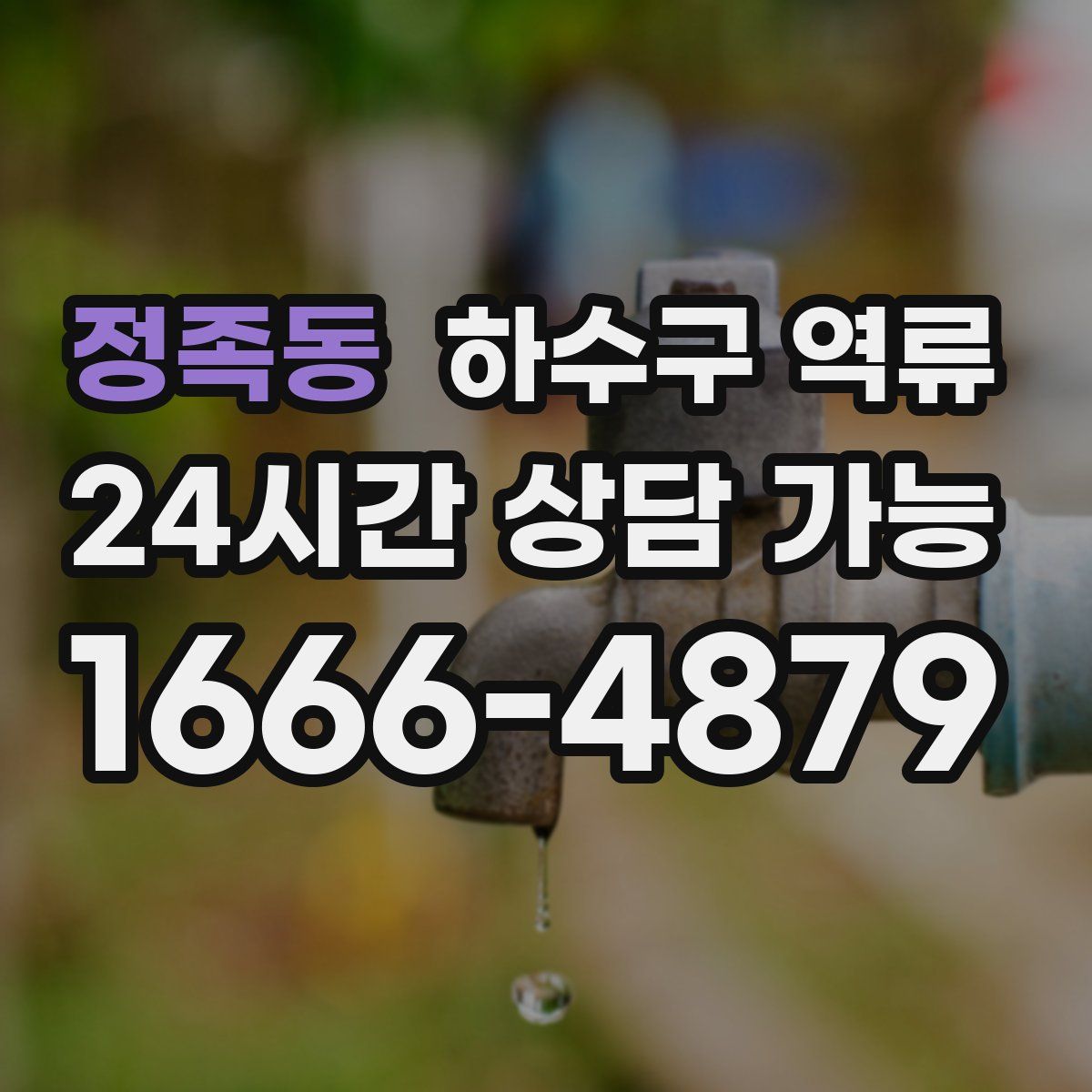 정족동 하수구 역류