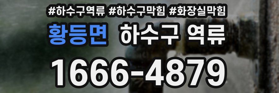 황등면 하수구 역류