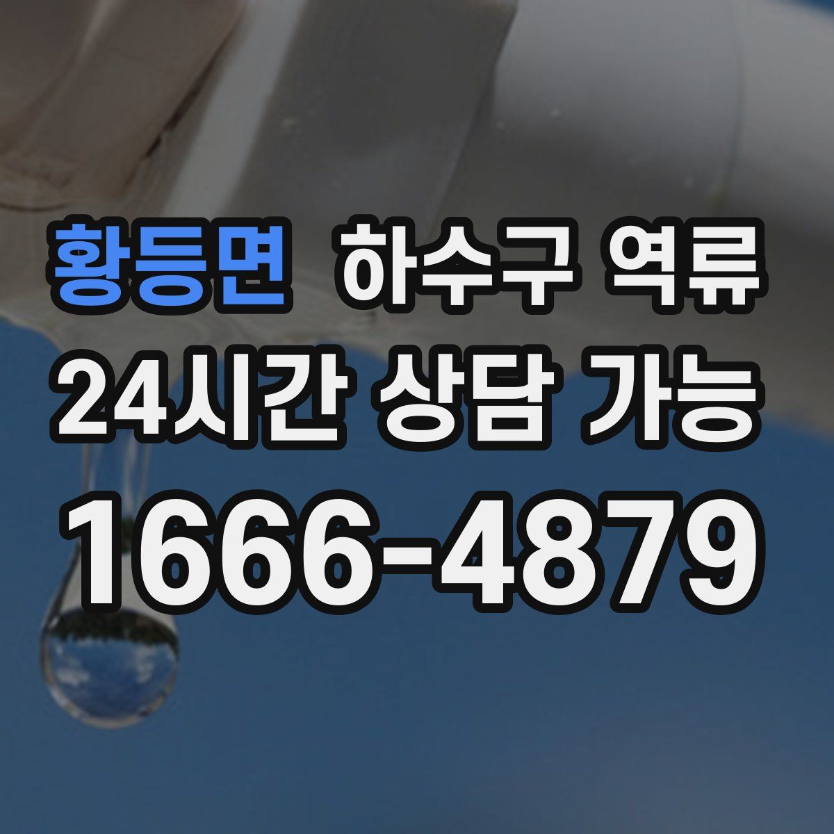 황등면 하수구 역류