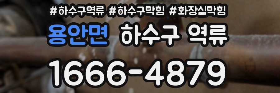 용안면 하수구 역류