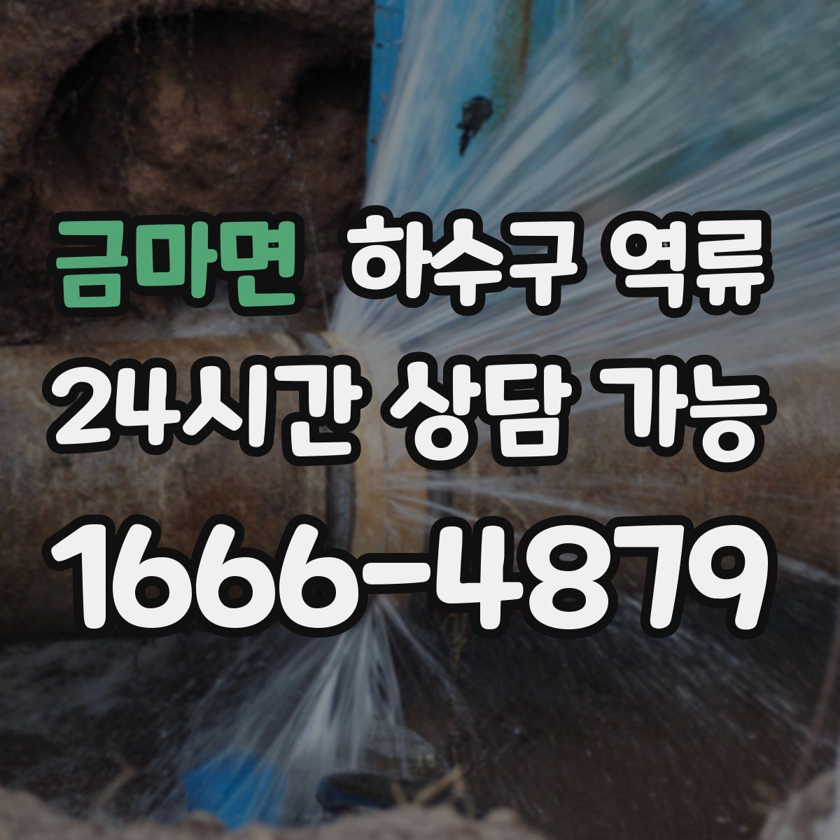 금마면 하수구 역류