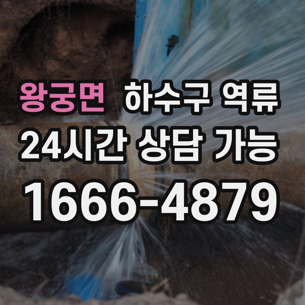 왕궁면 하수구 역류