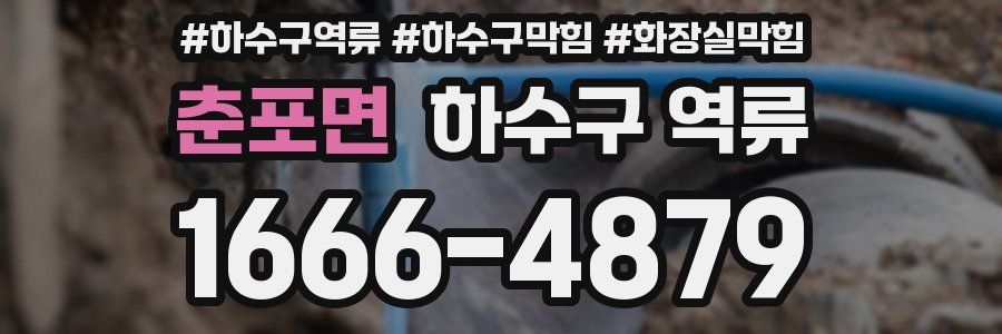 춘포면 하수구 역류