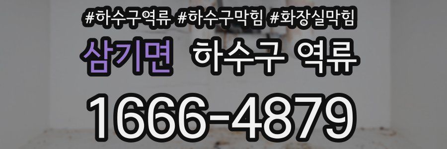 삼기면 하수구 역류