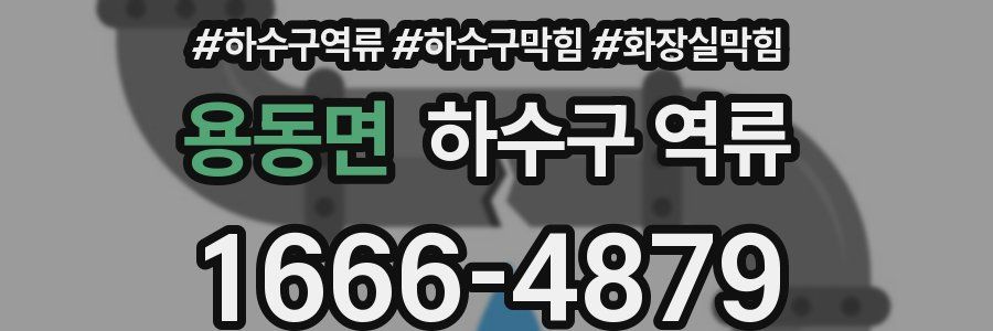 용동면 하수구 역류