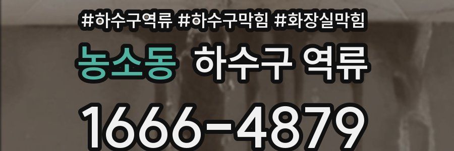 농소동 하수구 역류