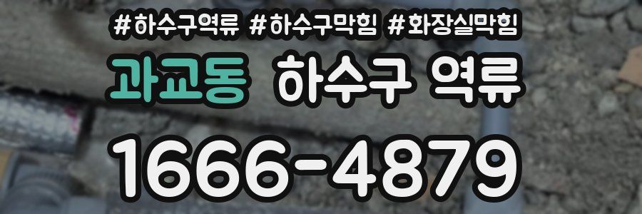 과교동 하수구 역류