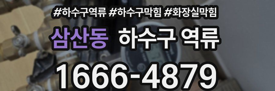 삼산동 하수구 역류